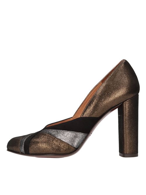 Leather pumps CHIE MIHARA | GOKO LAMEBRONZO-SILVER-NERO